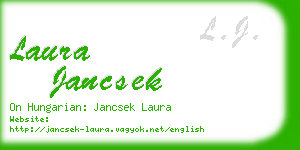 laura jancsek business card